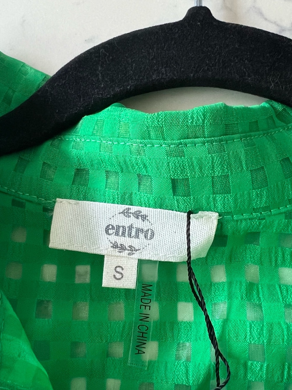 entro Green Eyelet Midi Shirt Dress - Picture 13 of 14